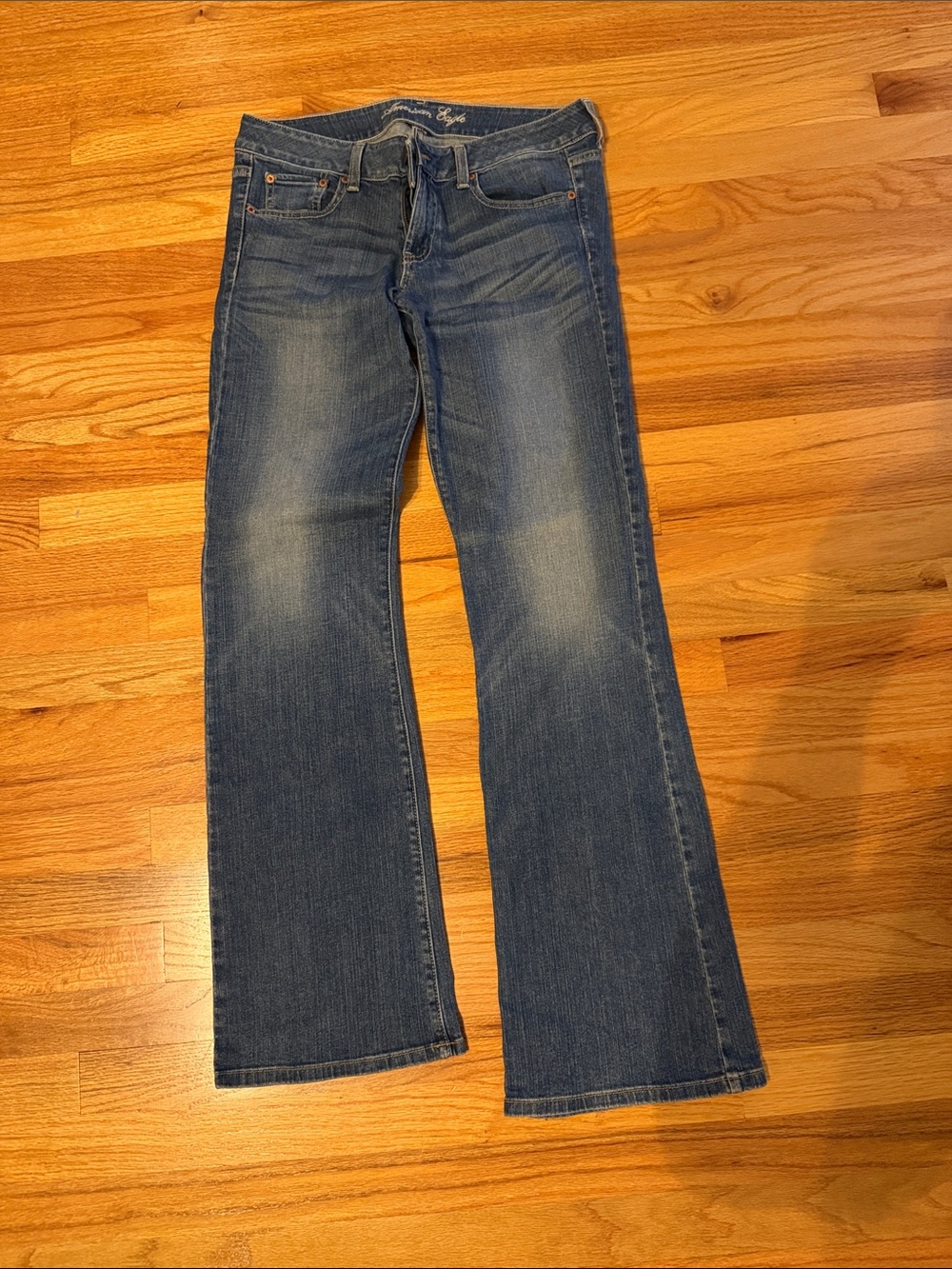 American Eagle Size 10 Long Classic Women's Blue Flared Jeans